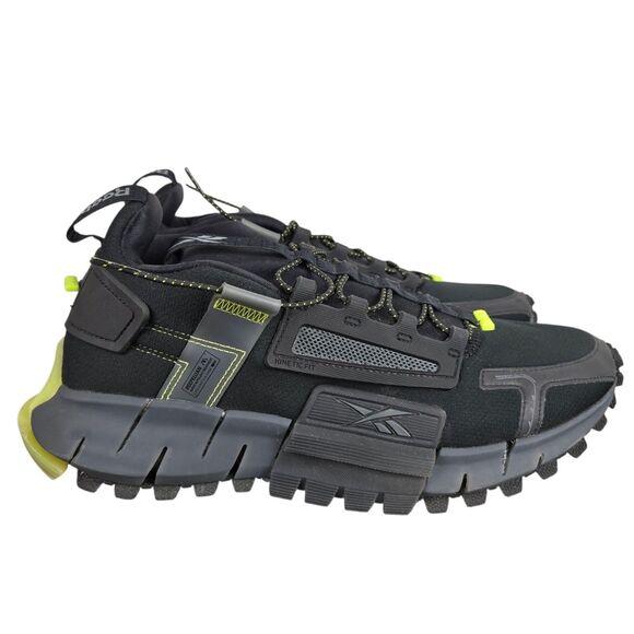 Reebok Zig Kinetica Edge Sneakers GY3576 Men's Sz 10 Black Yellow - Picture 4 of 16